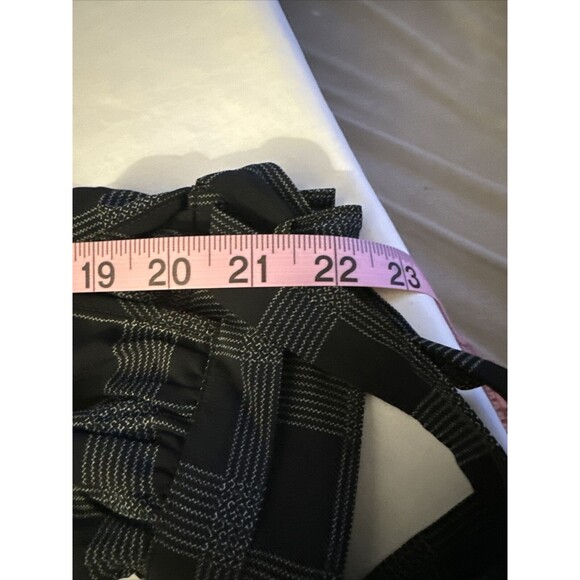 Loft Blouse Size XS Plaid Ruffle Button Long Sleeves Bohowestern Rodeo Western - Picture 15 of 15